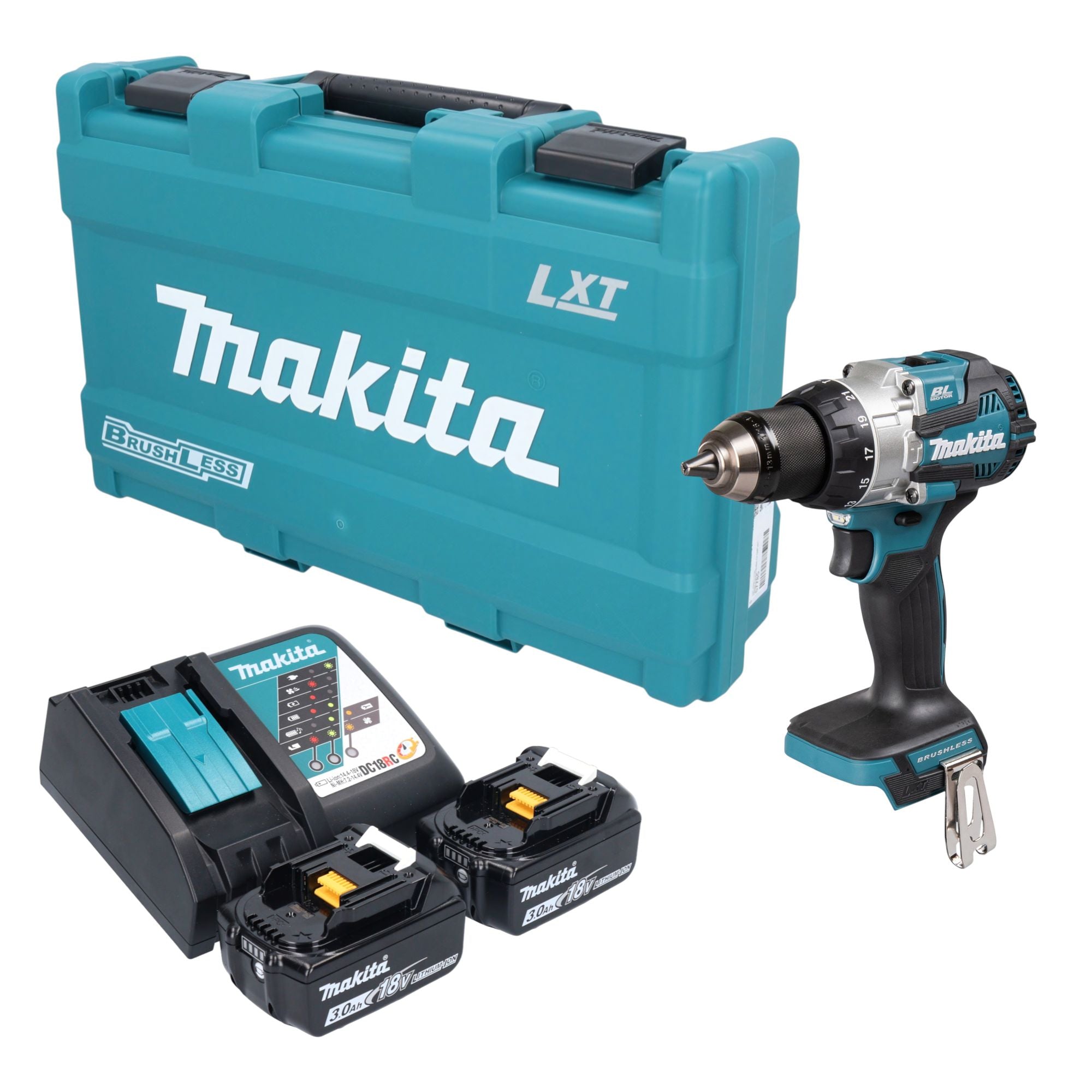 Makita DHP 489 RFK Akku Schlagbohrschrauber 18 V 73 Nm Brushless 2x Akku 3 0 Ah Ladegeraet Koffer 0 - toolbrothers