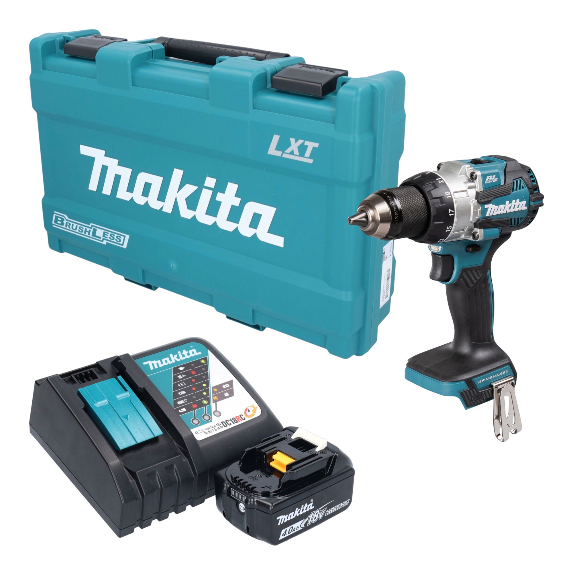 Makita DHP 489 RM1K Akku Schlagbohrschrauber 18 V 73 Nm Brushless 1x Akku 4 0 Ah Ladegeraet Koffer 0 - toolbrothers
