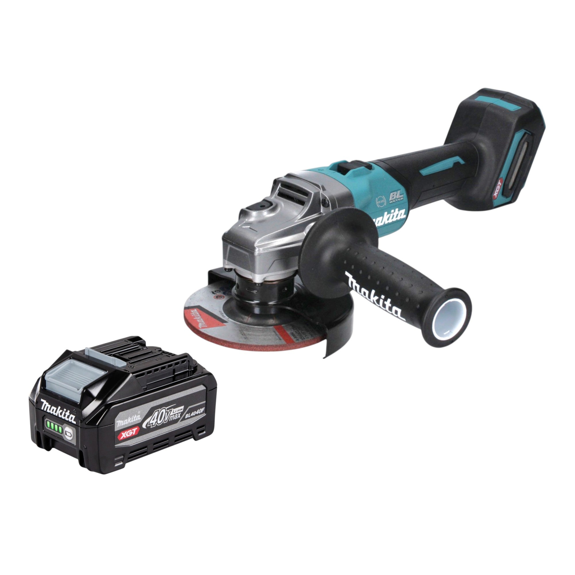 Makita GA 005 GU1 Akku Winkelschleifer 40 V max 125 mm Brushless XGT 1x Akku 4 0 Ah ohne Ladegeraet 0 - toolbrothers
