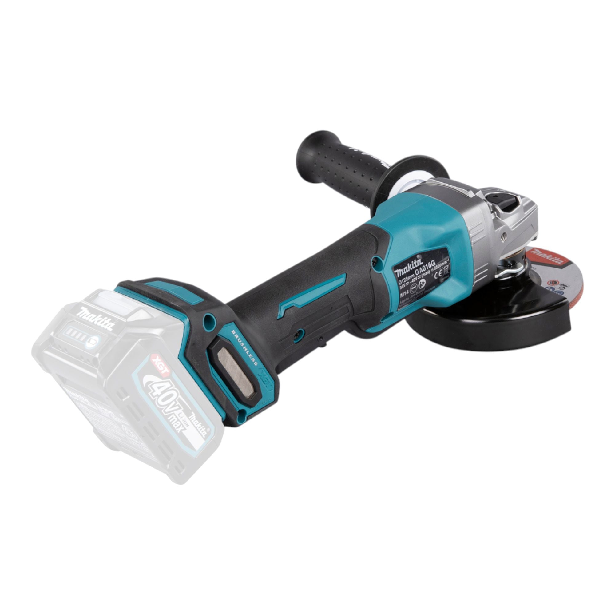 Makita GA 016 GU101 Akku Winkelschleifer 40 V max 125 mm Brushless 1x Akku 4 0 Ah Ladegeraet 2 - toolbrothers