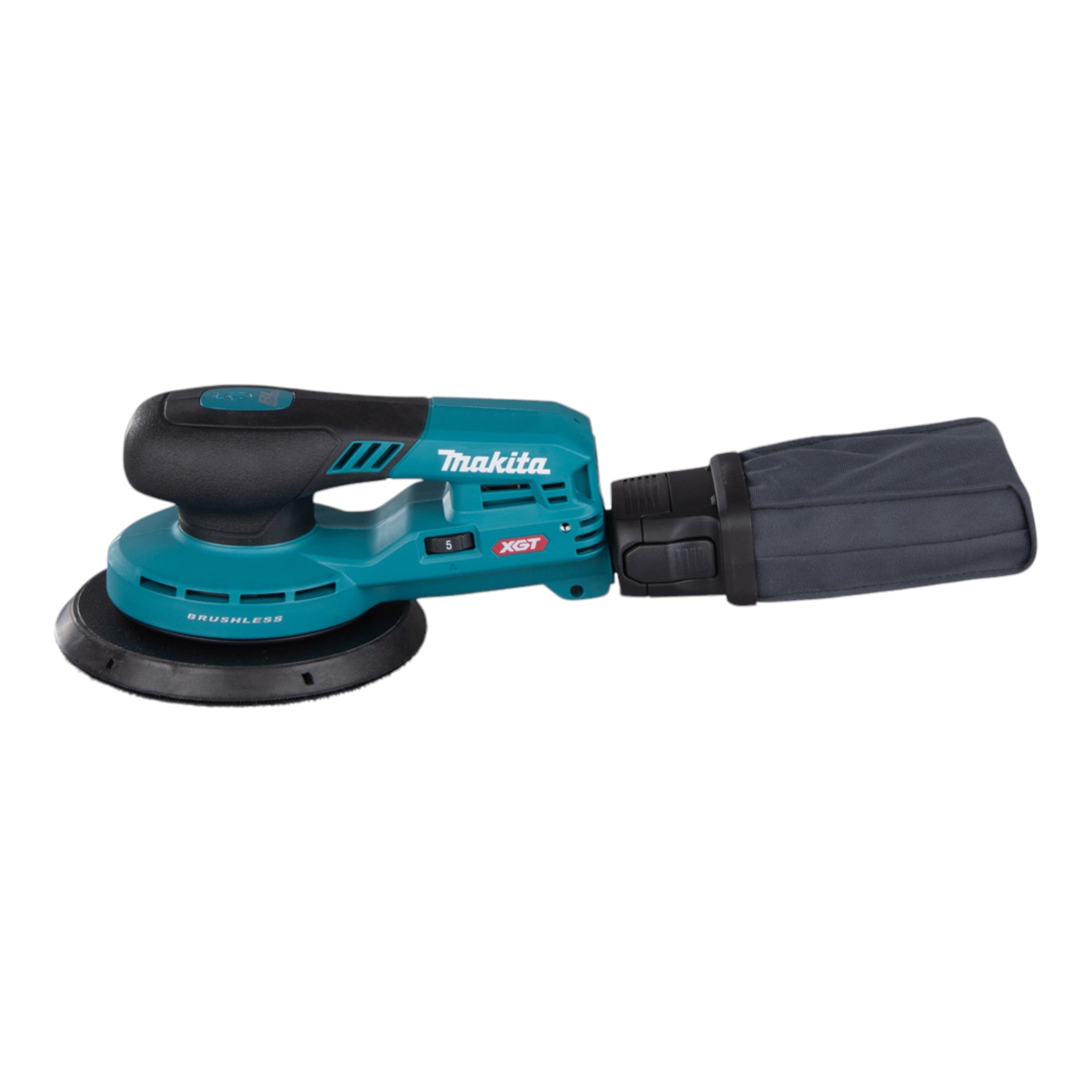Makita BO 002 CGU201 Akku Exzenterschleifer 40 V max 150 mm 5 0 mm Hub Brushless 2x Akku 4 0 Ah Ladegeraet Makpac 1 - toolbrothers