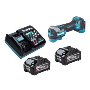 Makita TM 001 GU201 Akku Multifunktionswerkzeug 40 V max. Starlock Max Brushless + 2x Akku 4,0 Ah + Ladegerät