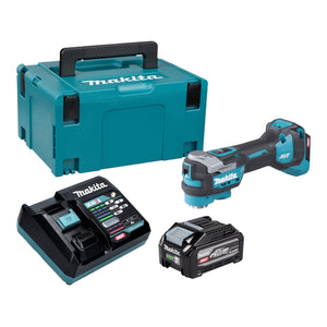 Makita TM 001 GU101 Akku Multifunktionswerkzeug 40 V max. Starlock Max Brushless + 1x Akku 4,0 Ah + Ladegerät + Makpac
