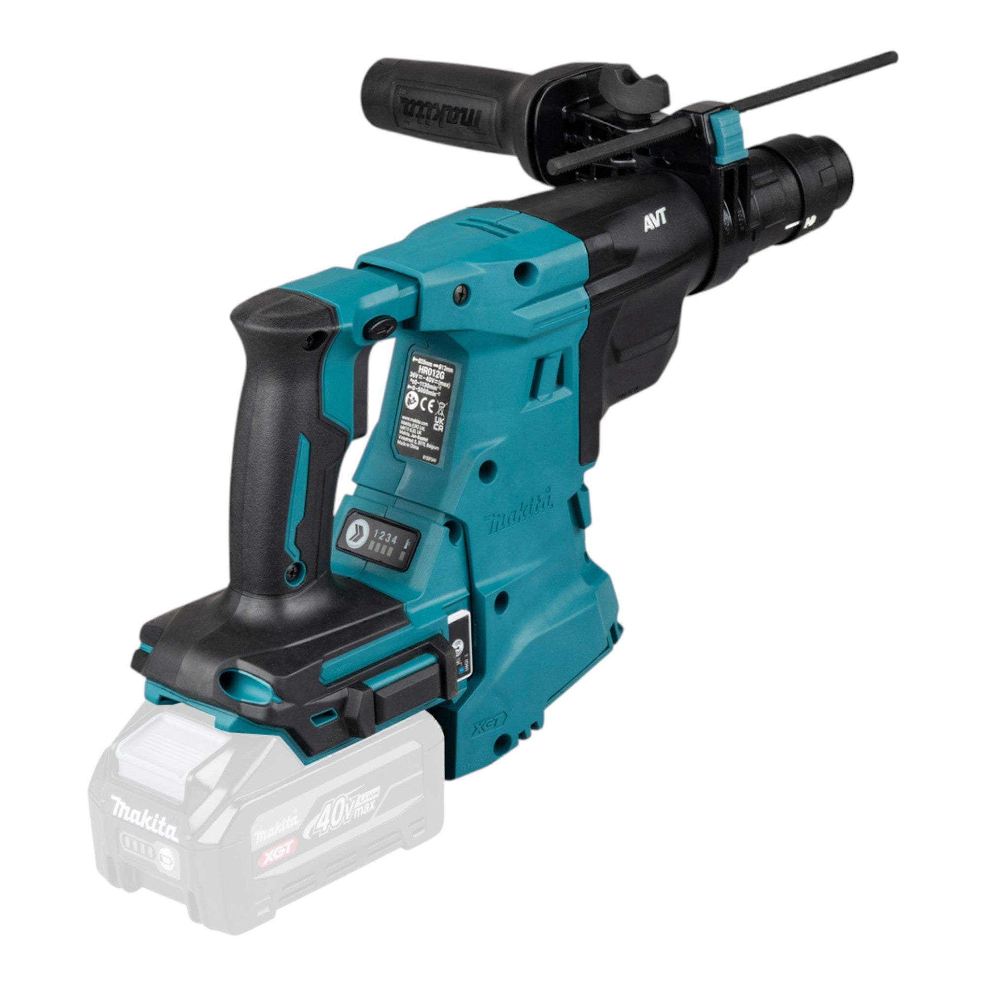 Makita HR 012 GU201 Akku Kombihammer 40 V max 3 3 J SDS plus Brushless 2x Akku 4 0 Ah Ladegeraet 2 - toolbrothers