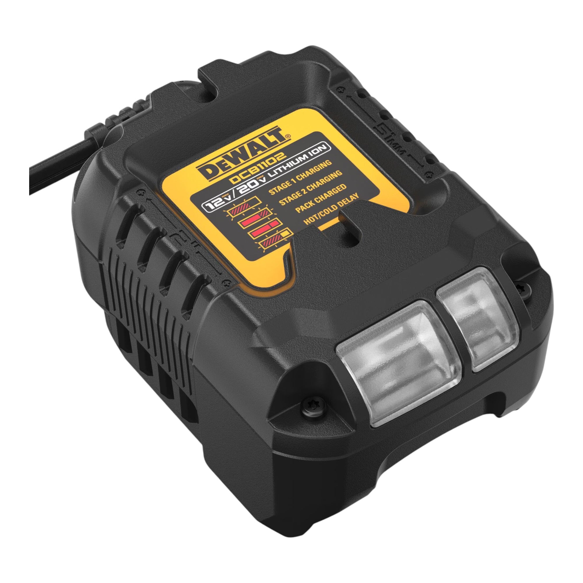DeWalt DCB 1102 E2T Akku Starter Set 18 V mit 2x Powerstack Akku 1 7 Ah DCB 1102 Ladegeraet TSTAK 1 - toolbrothers