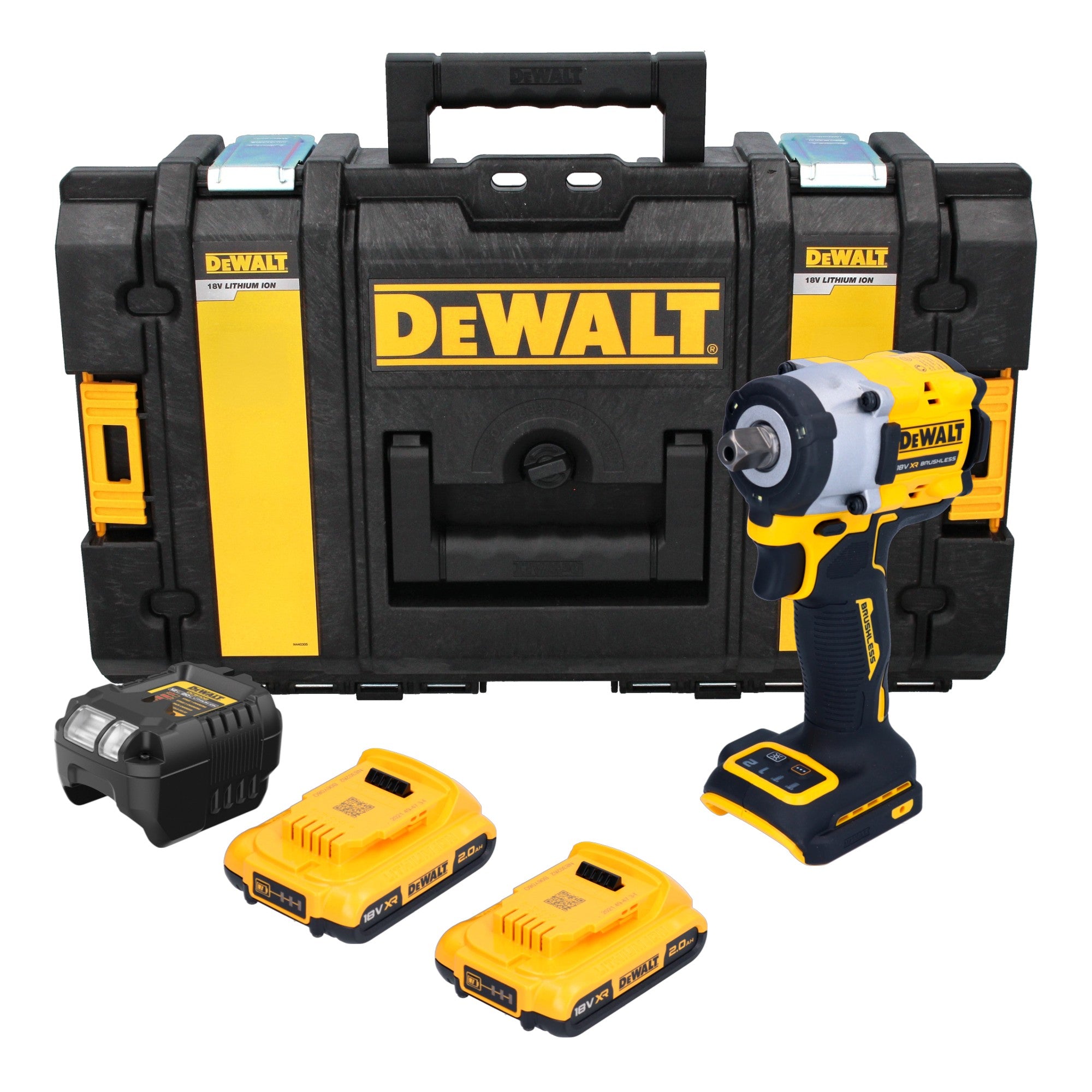 DeWalt DCF 922 D2 Akku Schlagschrauber 18 V 406 Nm 1 2 Brushless 2x Akku 2 0 Ah Ladegeraet Tough Box 0 - toolbrothers
