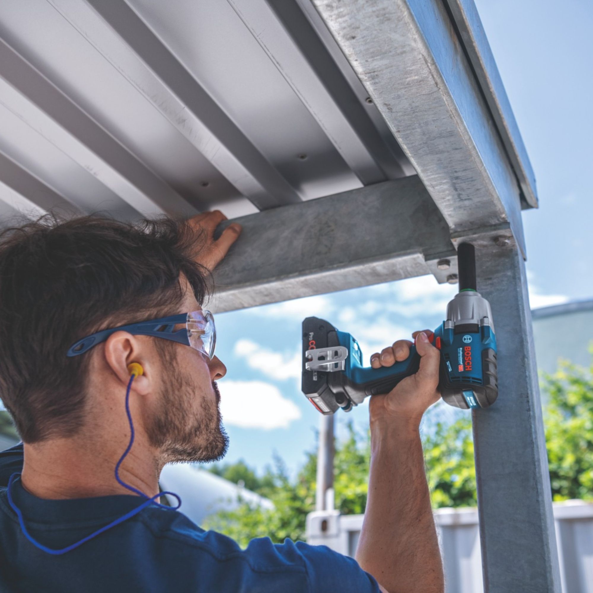 Bosch GDS 18V 450 PC Professional Akku Schlagschrauber 18 V 450 Nm 1 2 Brushless 1x Akku 5 0 Ah Ladegeraet 3 - toolbrothers