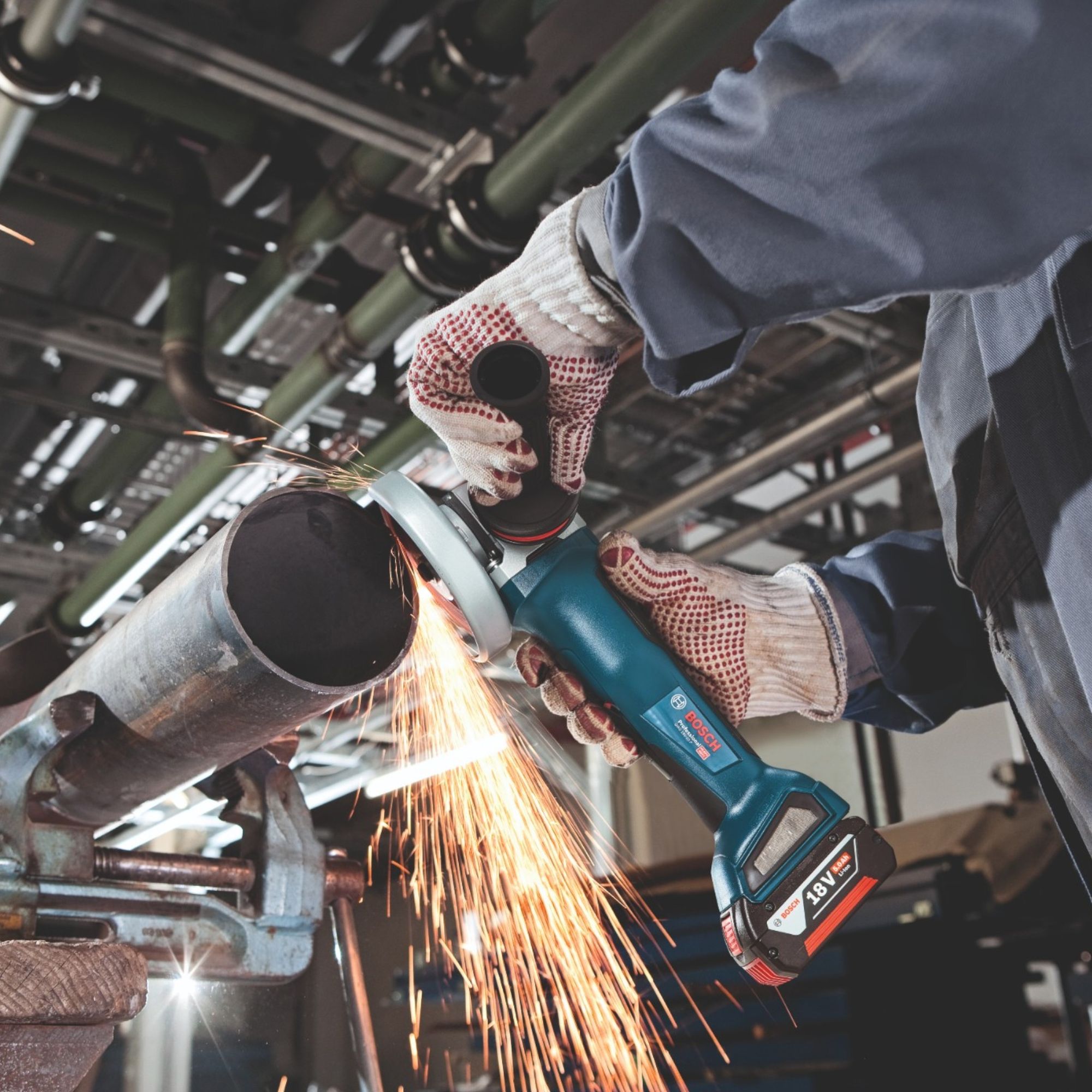 Bosch GWX 18V 10 P Professional Akku Winkelschleifer 18 V 125 mm X LOCK Brushless 1x ProCORE Akku 4 0 Ah Ladegeraet L Boxx 4 - toolbrothers