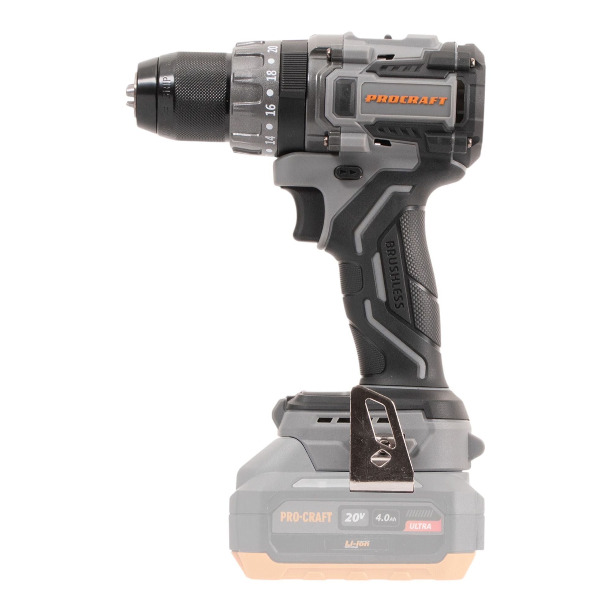 Procraft Industrial CD20Abb Akku Schlagbohrschrauber 20 V 85 Nm 2x Akku 4 0 Ah Ladegeraet 2 - toolbrothers
