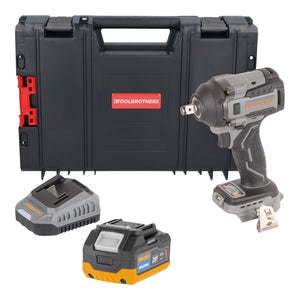 Procraft Industrial IW550Abb Akku Schlagschrauber 20 V 550 Nm 1/2" + 1x Akku 4,0 Ah + Ladegerät + RHINO Toolcase