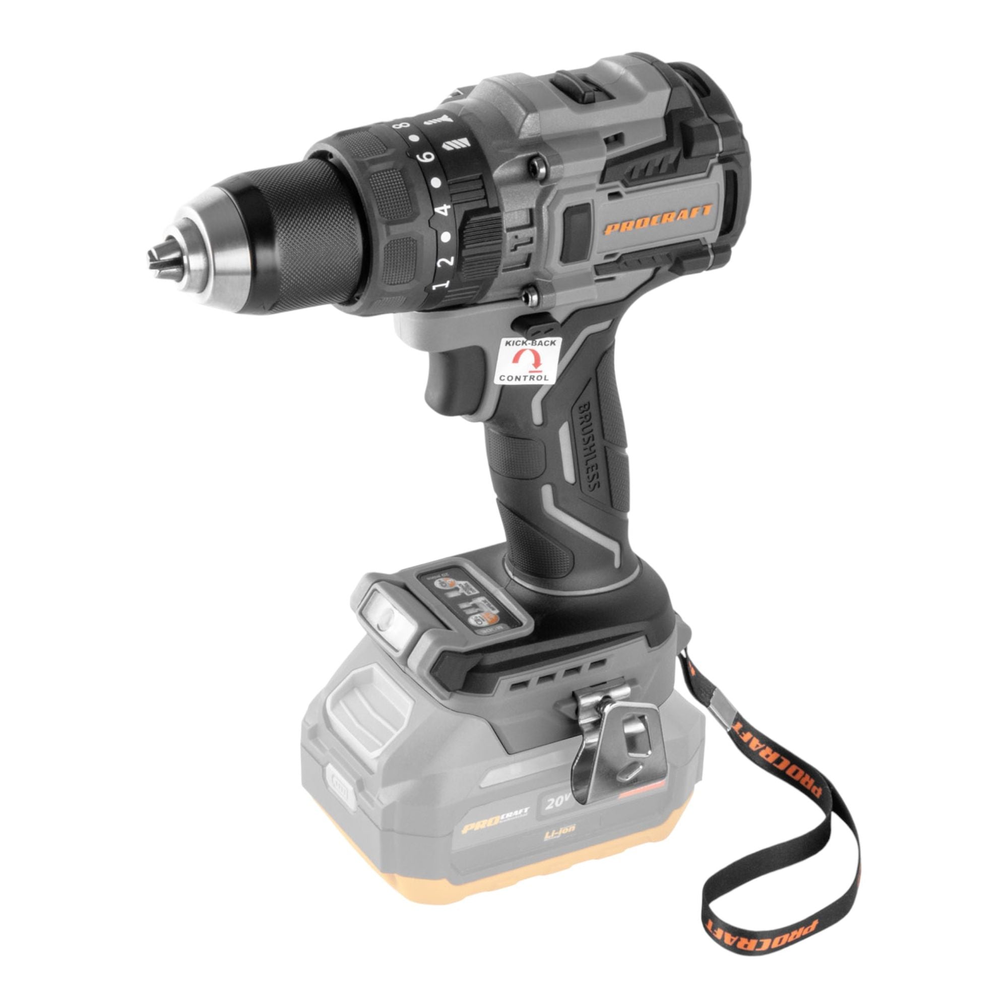 Procraft Industrial CD20B BB Akku Schlagbohrschrauber 20 V 150 Nm Brushless 1x Akku 4 0 Ah Ladegeraet 1 - toolbrothers