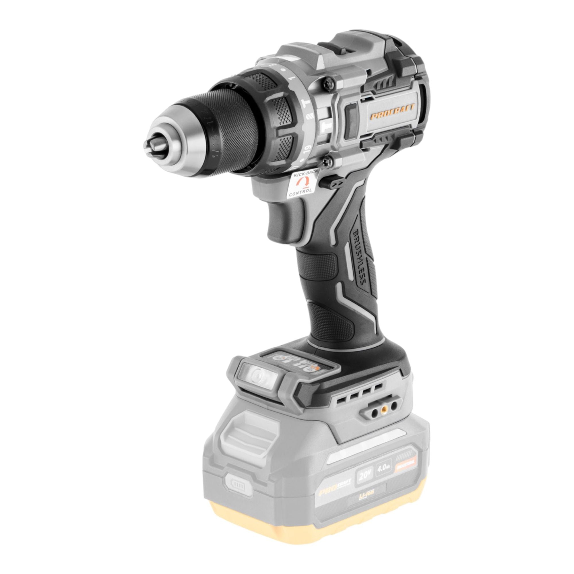 ProCraft Industrial CD20C BB Akku Schlagbohrschrauber 20 V 120 Nm Brushless 1x Akku 4 0 Ah ohne Ladegeraet 1 - toolbrothers