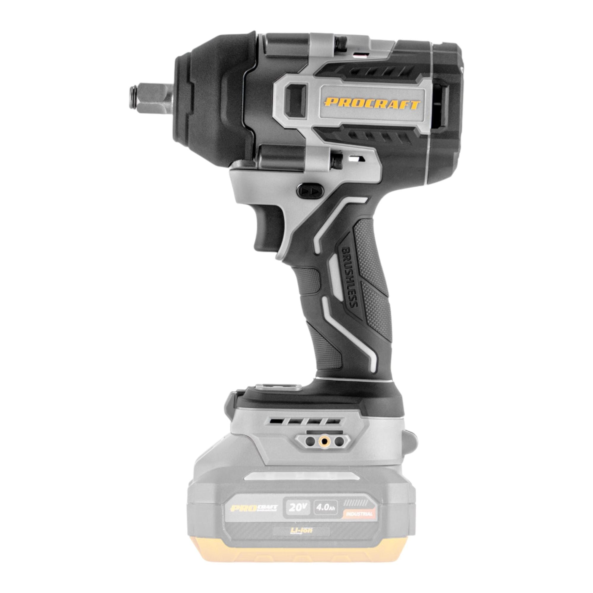 ProCraft Industrial IW850A BB Akku Schlagschrauber 20 V 850 Nm 1 2 Brushless 2x Akku 4 0 Ah Ladegeraet 2 - toolbrothers