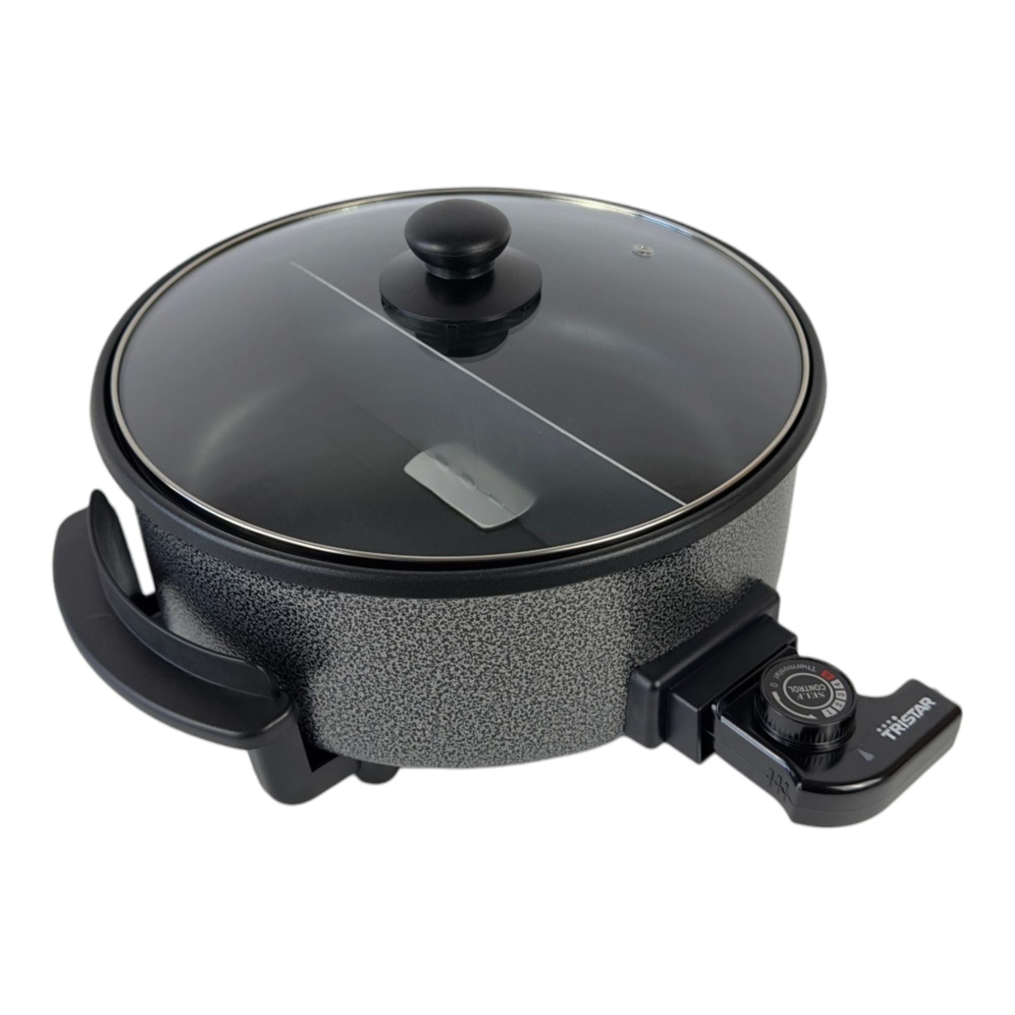 Tristar PZ 9135 Multifunktionale Grillpfanne XL 1500 Watt 5 l schwarz Trennwand 0 - toolbrothers