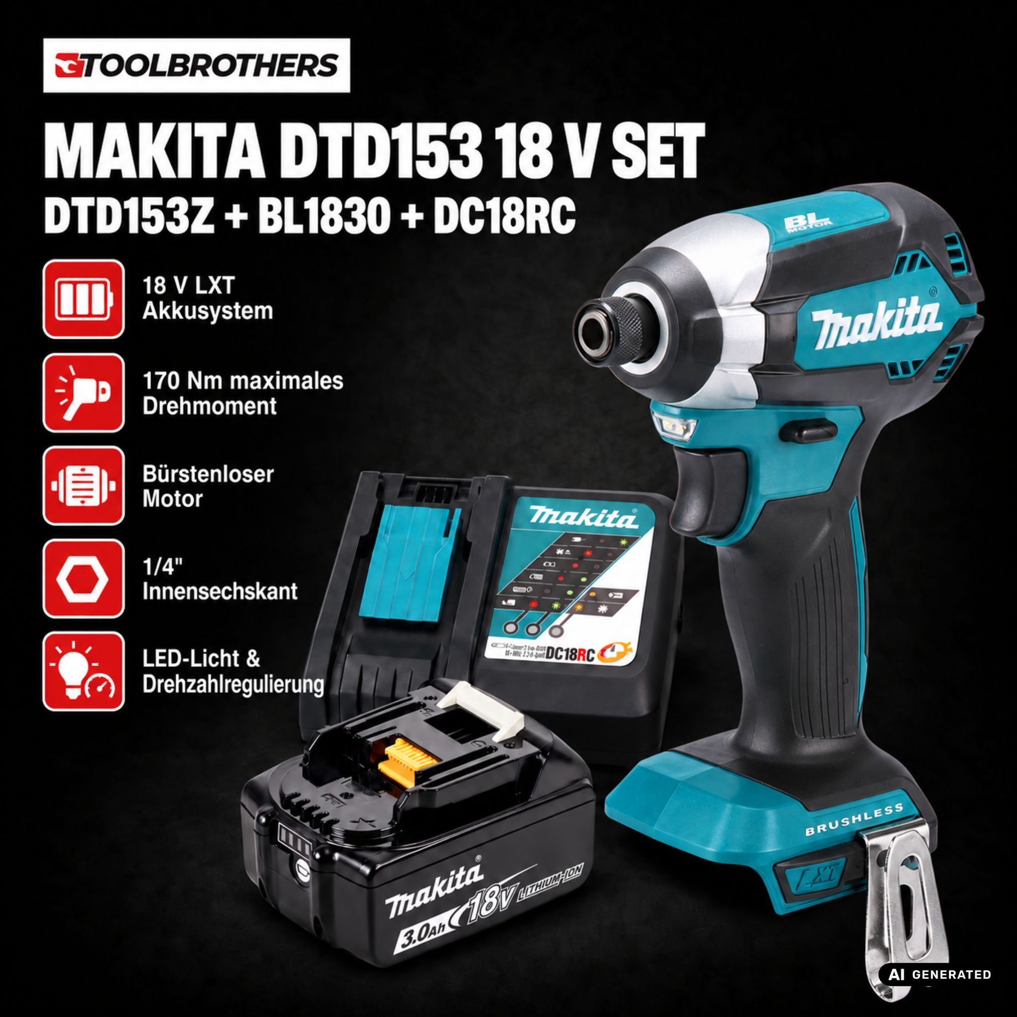 Toolbrothers Powertools Adventskalender 2026 Makita DTD153Z Edition Gr L 1 - toolbrothers