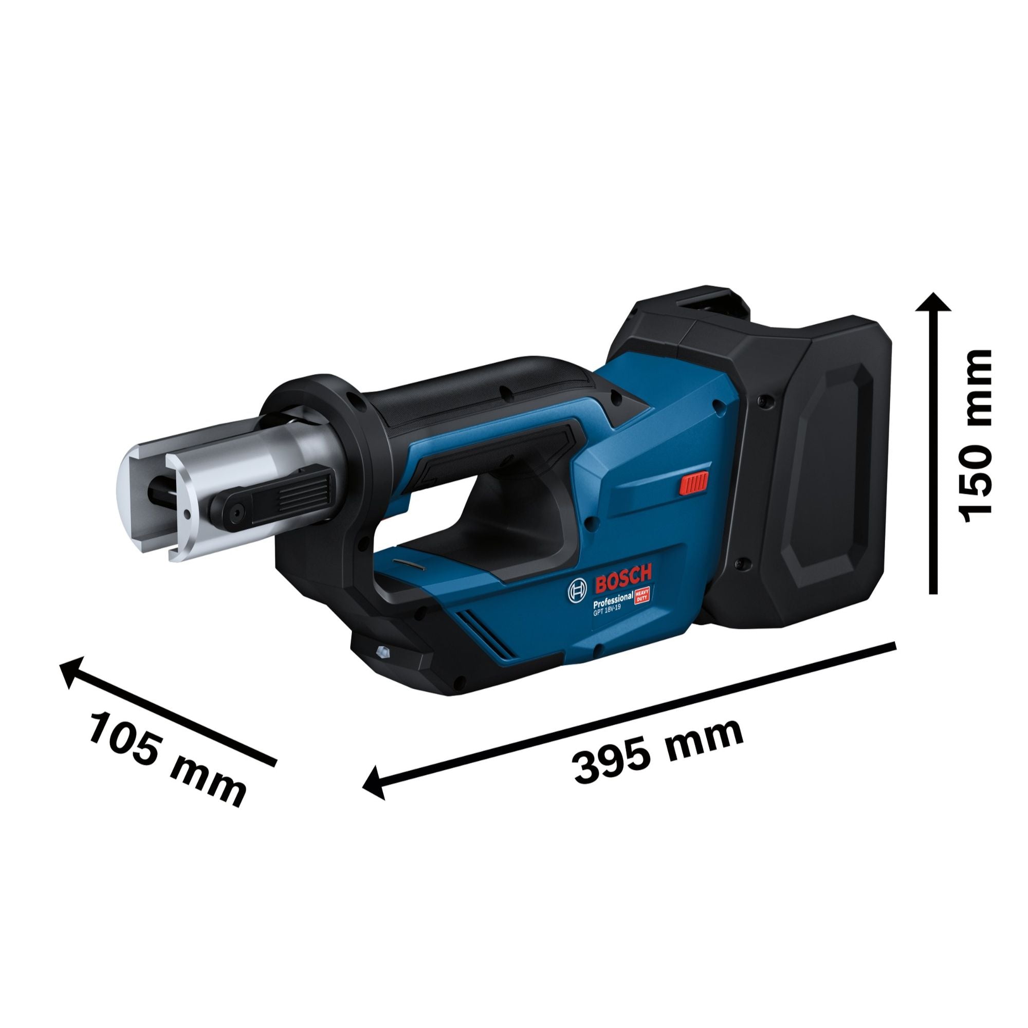 Bosch GPT 18V 19 Professional Akku Presswerkzeug 18 V 21 kN 2x Akku 5 0 Ah Ladegeraet 3x Pressbacke L Boxx 4 - toolbrothers