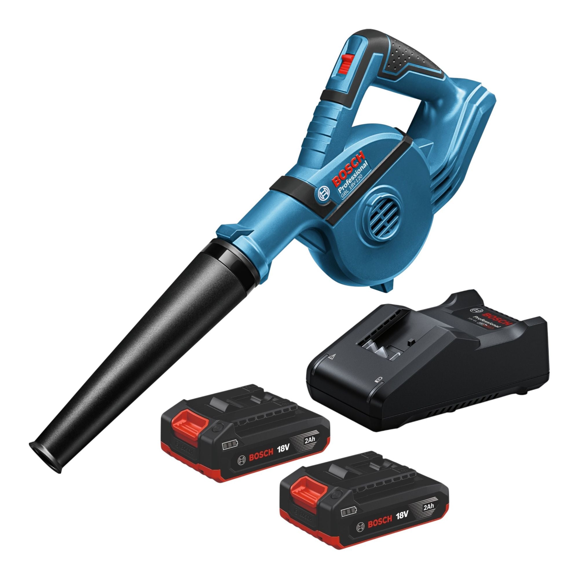 Bosch GBL 18V 120 Professional Akku Geblaese 18 V 120 m h 2x Akku 2 0 Ah Ladegeraet 0 - toolbrothers