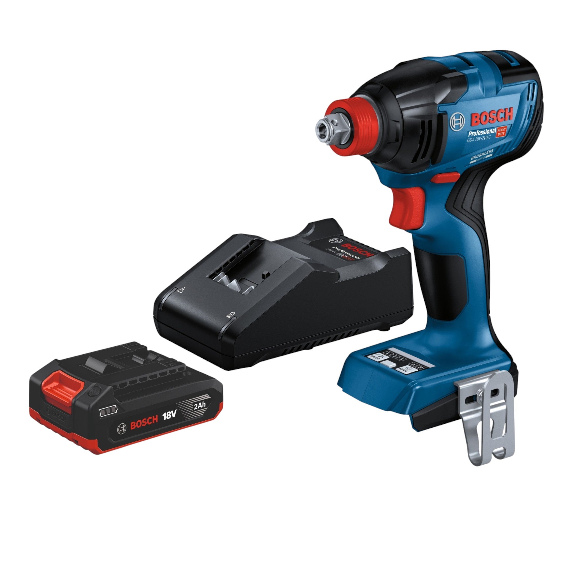 Bosch GDX 18V 210 C Professional Akku Drehschlagschrauber 18 V 210 Nm Brushless 1x Akku 2 0 Ah Ladegeraet 0 - toolbrothers