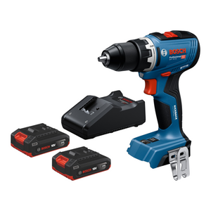 Bosch GSR 18V-65 Professional Akku Bohrschrauber 18 V 63 Nm Brushless + 2x Akku 2,0 Ah + Ladegerät