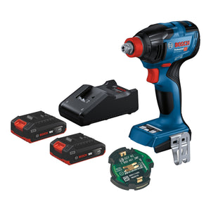 Bosch GDX 18V-210 C Professional Akku Drehschlagschrauber 18 V 210 Nm Brushless + 2x Akku 2,0 Ah + Ladegerät + GCY 42 Bluetooth Modul