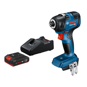Bosch GDR 18V-200 Professional Akku Drehschlagschrauber 18 V 200 Nm Brushless + 1x Akku 2,0 Ah + Ladegerät