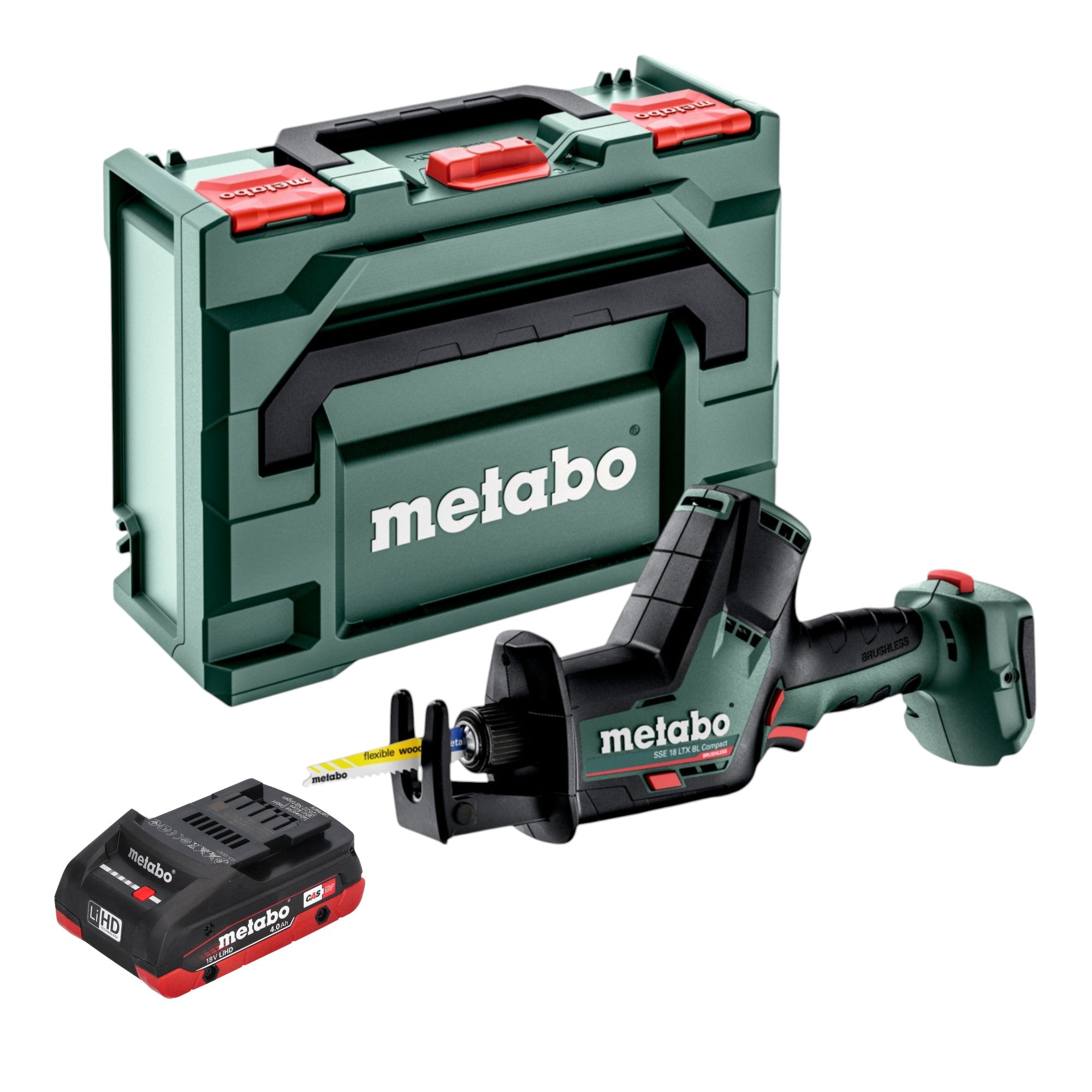 Metabo SSE 18 LTX BL Compact Akku Saebelsaege 18 V 1x LiHD Akku 4 0 Ah metaBOX ohne Ladegeraet 0 - toolbrothers