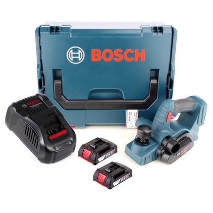 Bosch GHO 18 V-LI Akku Hobel 18V + 2x Akku 2,0Ah + Ladegerät + L-Boxx - Toolbrothers