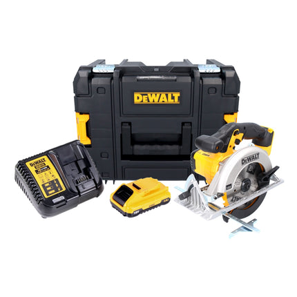 DeWalt DCS 391 L1 Akku Handkreissäge 18 V 165 mm + 1x Akku 3,0 Ah + Ladegerät + TSTAK - Toolbrothers