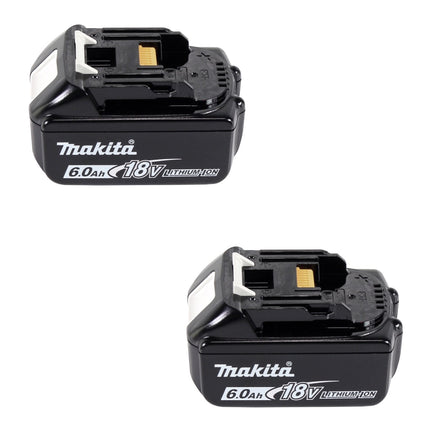 Makita DSP 600 G Akku Tauchsäge 36V (2x18V) 165 mm Brushless + 2x Akku 6,0Ah - ohne Ladegerät - Toolbrothers