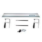 Makita Führungsschienen Set Führungsschiene 1000mm + 2x Führungsschienenverbinder + 2x Schraubzwingen + Winkelanschlag - Toolbrothers