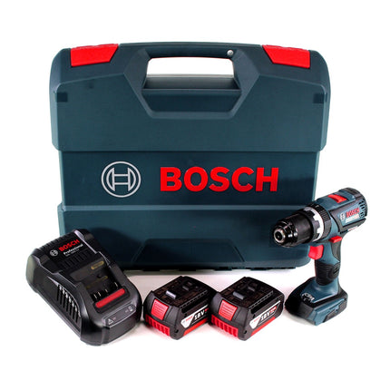 Bosch GSB 18V-60 C Akku Schlagbohrschrauber Brushless 18V 60Nm + 2x Akku 5,0Ah + Ladegerät + L-Case - Toolbrothers