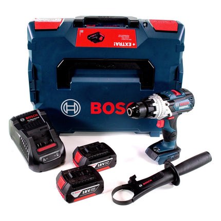 Bosch GSB 18V-110 C Akku Schlagbohrschrauber Professional 18V 110Nm + 2x Akku 3,0 Ah + Ladegerät + L-Boxx - Toolbrothers