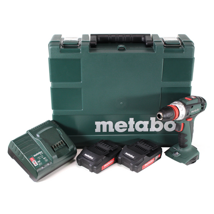 Metabo BS 18 Quick Trapano avvitatore a batteria 18V / 48Nm + 2x Batterie 2,0Ah + Caricabatterie + Valigetta ( 602217950 )