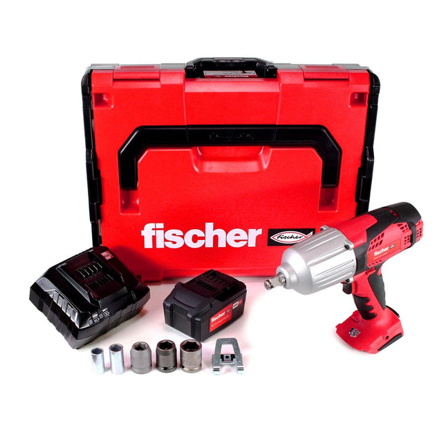 Fischer FSS 18V 600 BL Cordless Impact Wrench 1/2" 600Nm Brushless + 1x Battery 4.0Ah + Charger + L-Boxx Case