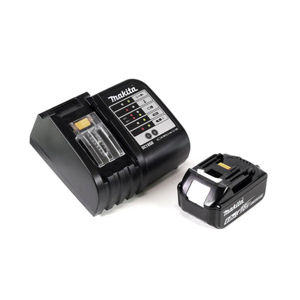 Makita DHP 458 SGX4 Akku Schlagbohrschrauber 18V 91Nm + 1x Akku 6,0Ah + Ladegerät + 70tlg. Bit Bohrer Set + Koffer