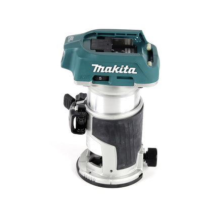 Makita DRT 50 Z Fraiseuse multifonctions sans fil 18V Brushless Solo + Adaptateur de guide-chaîne + Guide-chaîne 1000mm - sans batterie, sans chargeur