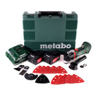 Metabo MT 18 LTX Utensile multifunzione a batteria 18V + 2x Batterie 5,2Ah + Caricabatterie + Valigetta