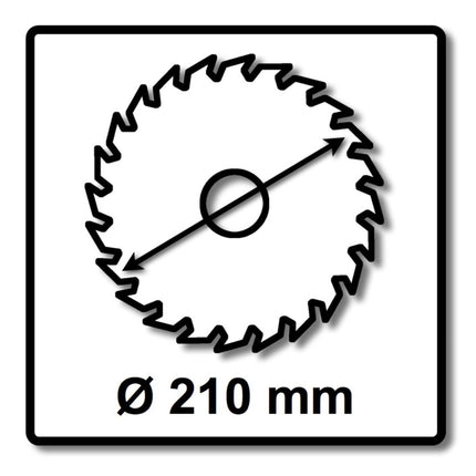 Festool 3x lama circolare Panther PW16 per legno 210 x 2,6 x 30 mm 210 mm 16 denti ( 3x 493196 ) TS