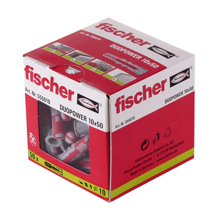 Fischer Tasselli DUOPOWER 10x50mm - 50 pz. ( 555010 )