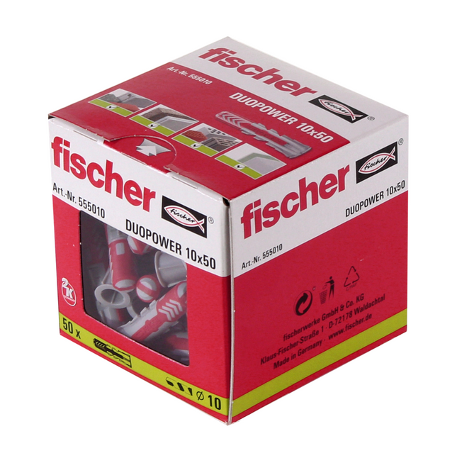 Fischer Tasselli DUOPOWER 10x50mm - 50 pz. ( 555010 )