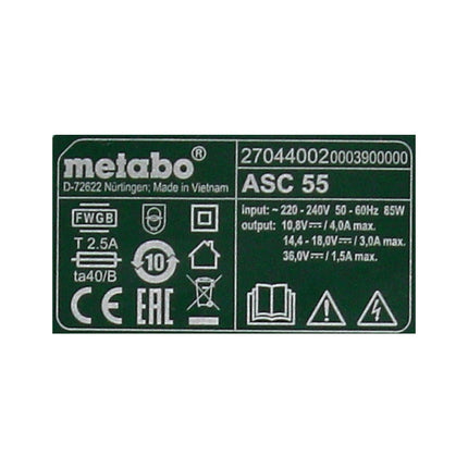 Set básico Metabo LIHD + 3x batería 5,5 Ah + cargador + Metaloc (685169520)