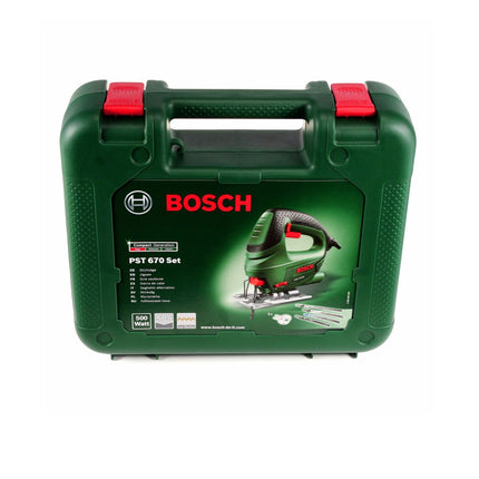 Bosch PST 670 (CT) Heimwerker Stichsäge 500W + 18x Stichsägeblätter + Koffer