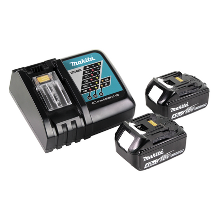 Martillo perforador sin cable Makita DHR 242 RMJ 18V 2.0J SDS-plus Brushless + 2x batería 4.0Ah + cargador + Makpac