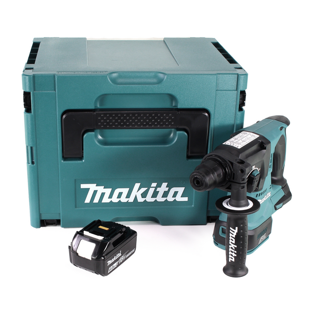 Makita DHR 242 G1J Akku Bohrhammer 18V 2,0J SDS-plus Brushless + 1x Akku 6,0Ah + Makpac - ohne Ladegerät