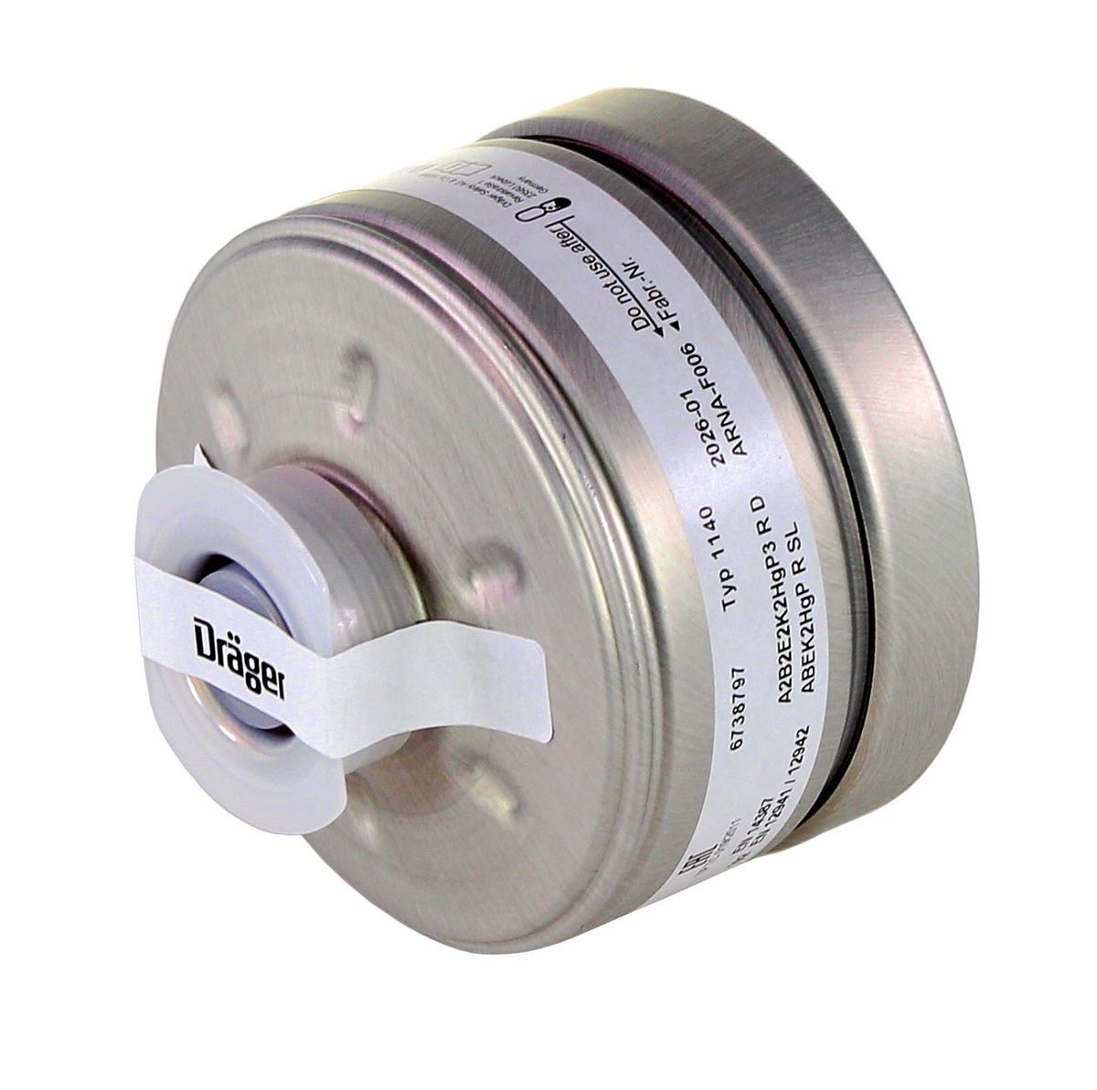Dräger X-plore Rd40 Filtre respiratoire A2B2E2K2 Hg P3 R D EN148-1 pour masques complets X-plore 6000 ( 6738797 )