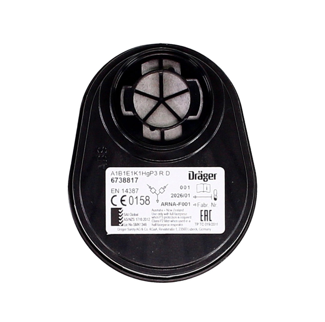 Dräger X-plore 3300 L Demi-masque respiratoire pour filtre à baïonnette taille L - sans filtre