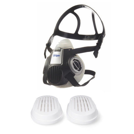 Dräger X-plore 3300 L Demi-masque respiratoire pour filtre à baïonnette taille L - sans filtre