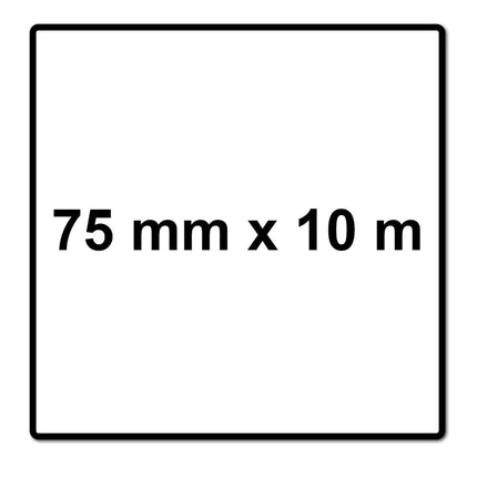 Mirka ABRANET Schleifpapier Rolle 75mm x 10m P120 Schleifrolle Klett ( 545BI001123R )