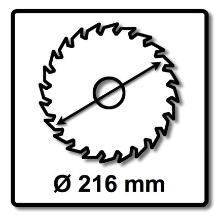 Festool 3x fine tooth circular saw blade HW 216 x 2.3 x 30 mm W60 216 mm 60 teeth ( 3x 500125 )