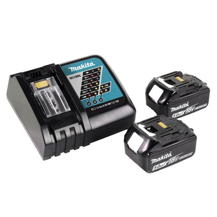 Miscelatore a batteria Makita DUT 130 RT 18V M14 Brushless + 2x batteria 5.0Ah + caricabatterie